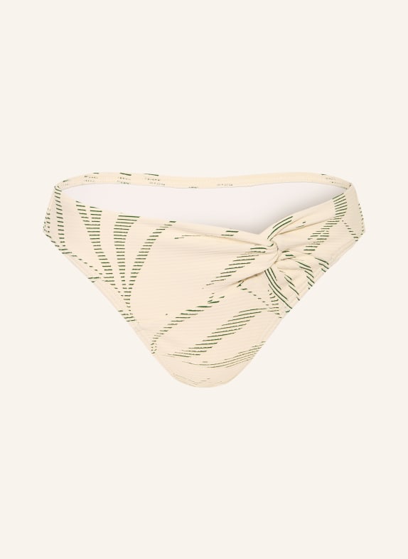 JETS Australia Basic-Bikini-Hose BOTANIC LINES CREME / GRÜN