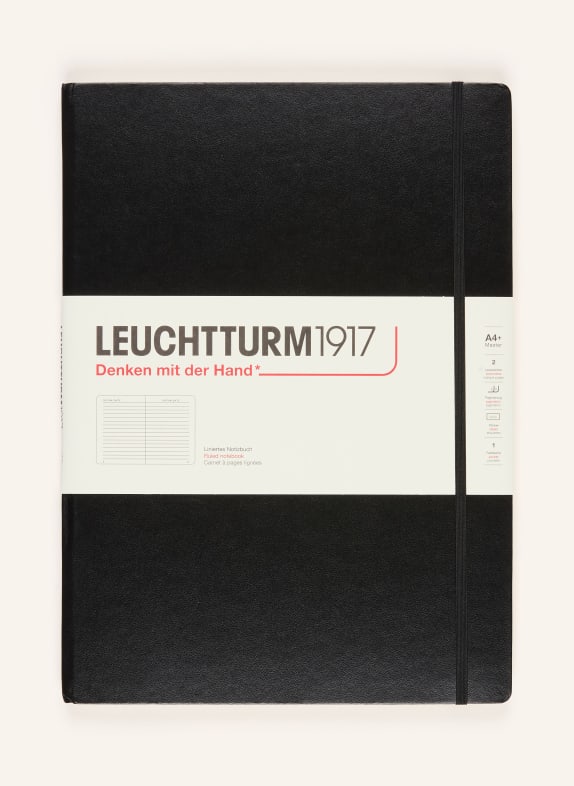 LEUCHTTURM1917 Notizbuch MASTER SLIM SCHWARZ
