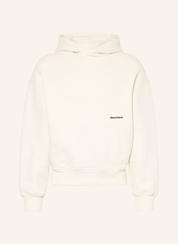 about:blank Hoodie ECRU / SCHWARZ