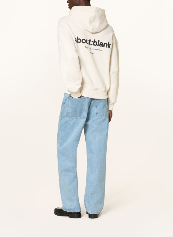 about:blank hoodie ECRU / ZWART
