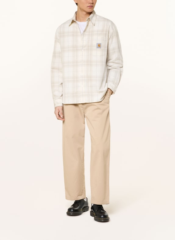 carhartt WIP Cordskjorta WILBER Loose Fit GRÄDDE / BEIGE
