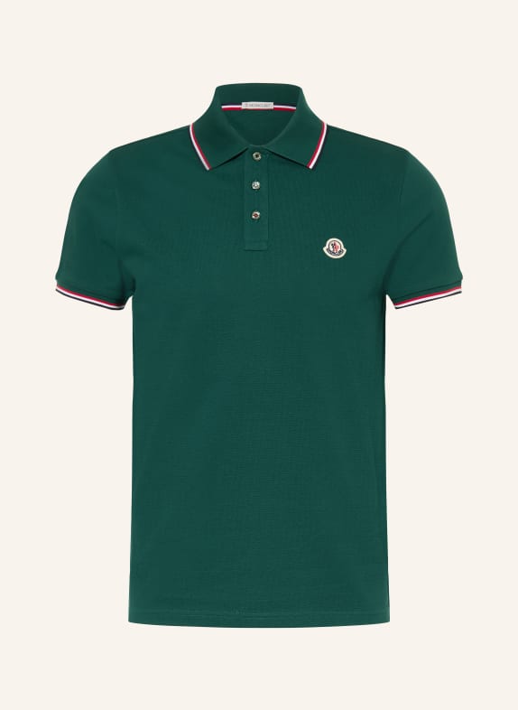 MONCLER Piqué polo shirt GREEN