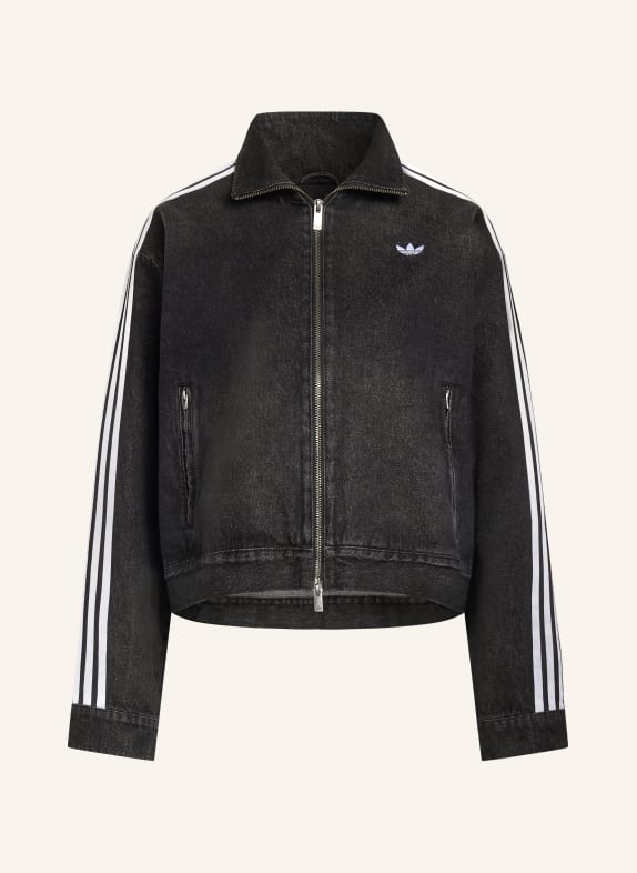 adidas Originals DENIM FIREBIRD denim jacket BLACK / WHITE