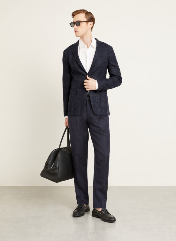 ZEGNA Sako Extra Slim Fit TMAVĚ MODRÁ