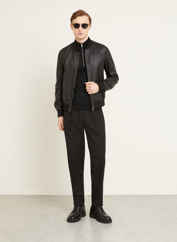 ZEGNA Kalhoty ve stylu joggingových kalhot Jogger Fit ČERNÁ
