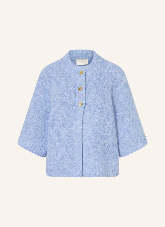 NEO NOIR BENUTA cardigan with 3/4 sleeves LIGHT BLUE