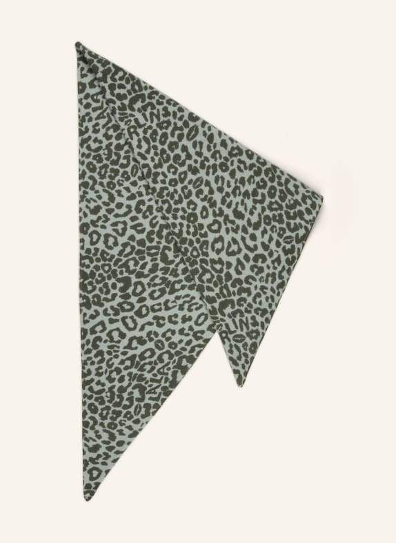 Lala Berlin trójkątna chusta MIĘTOWY / ZIELONY