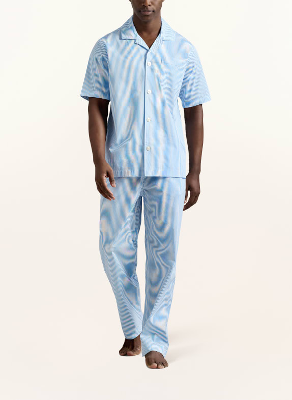 POLO RALPH LAUREN slaapshirt LICHTBLAUW / WIT