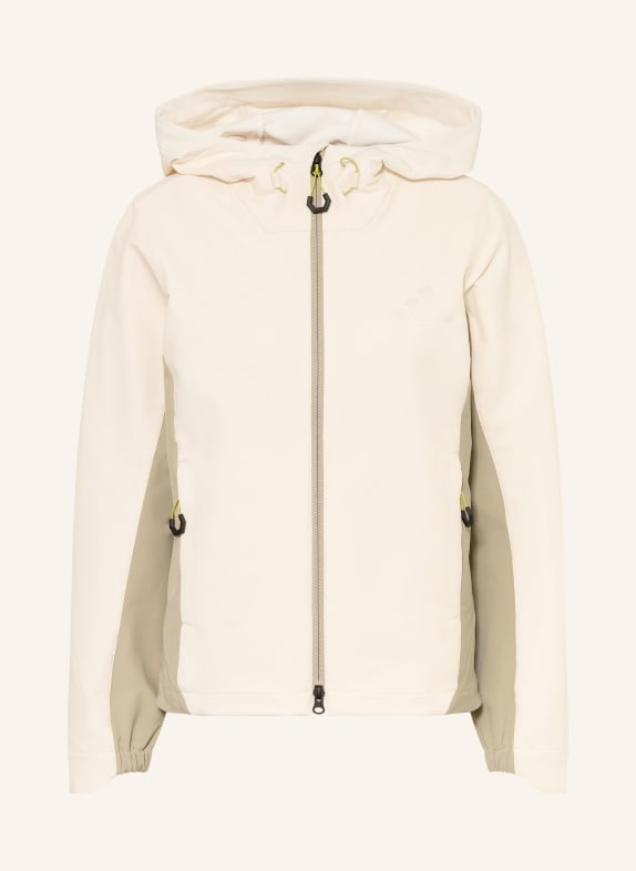 adidas TERREX Softshellová bunda MULTI BÉŽOVÁ / SVĚTLE ZELENÁ