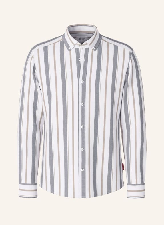 JOOP! JEANS Hemd Regular Fit WEISS / BEIGE / GRAU