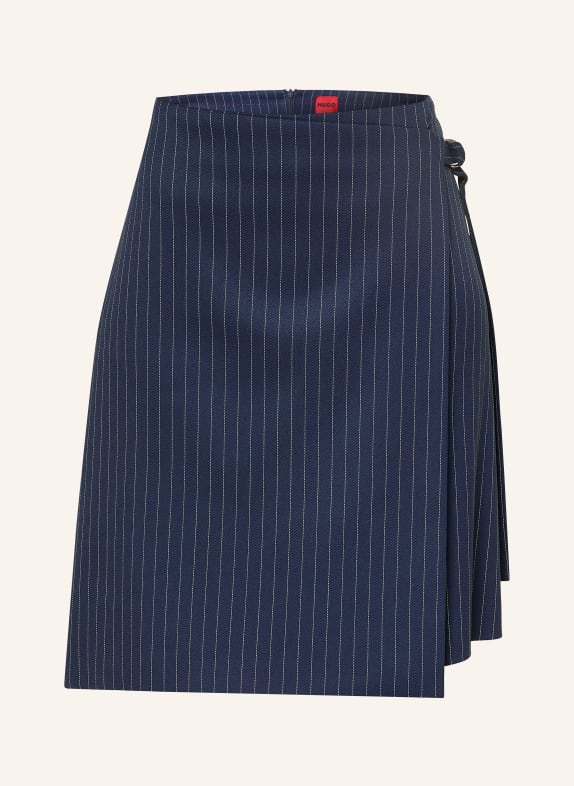 HUGO Rock RABISU in Wickeloptik DUNKELBLAU / WEISS