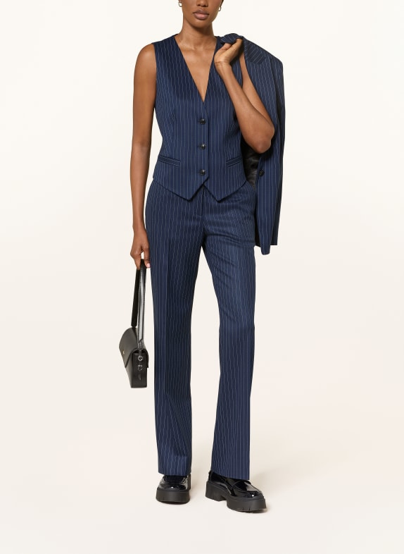 HUGO AUMARA blazer vest DARK BLUE / WHITE