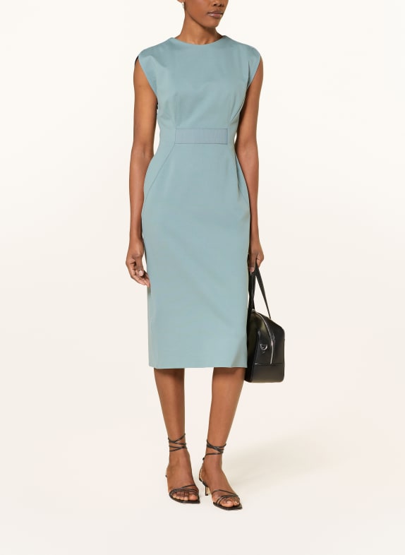 BOSS Etuikleid DETIRA aus Jersey TÜRKIS