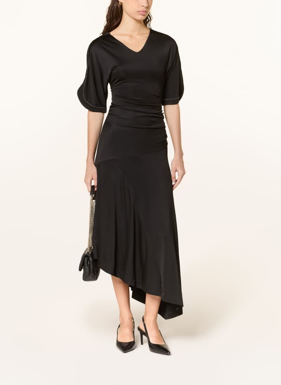 BOSS Jerseyové šaty ERICO ČERNÁ