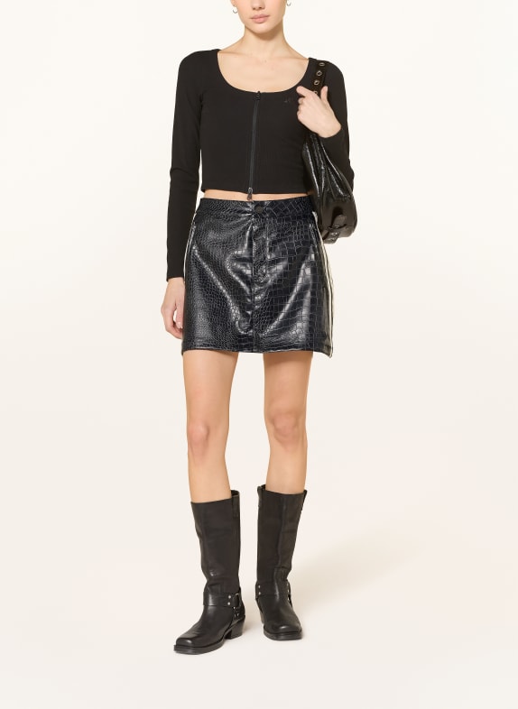 adidas Originals Rock PLEATHER in leerlook ZWART / WIT
