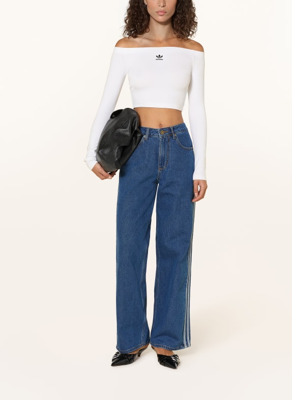 adidas Originals Off-shoulder shirt ESSENTIALS WIT