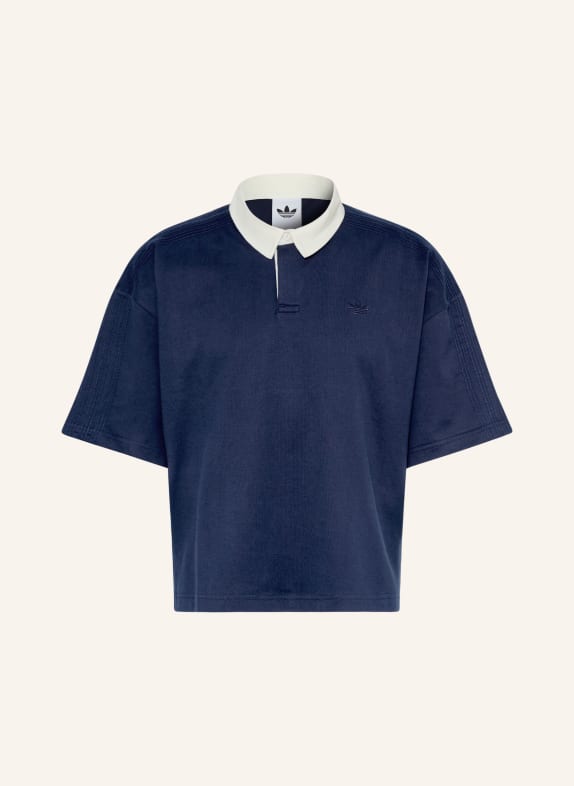 adidas Originals Koszulka polo z dżerseju PREMIUM ESSENTIALS GRANATOWY / JASNOŻÓŁTY