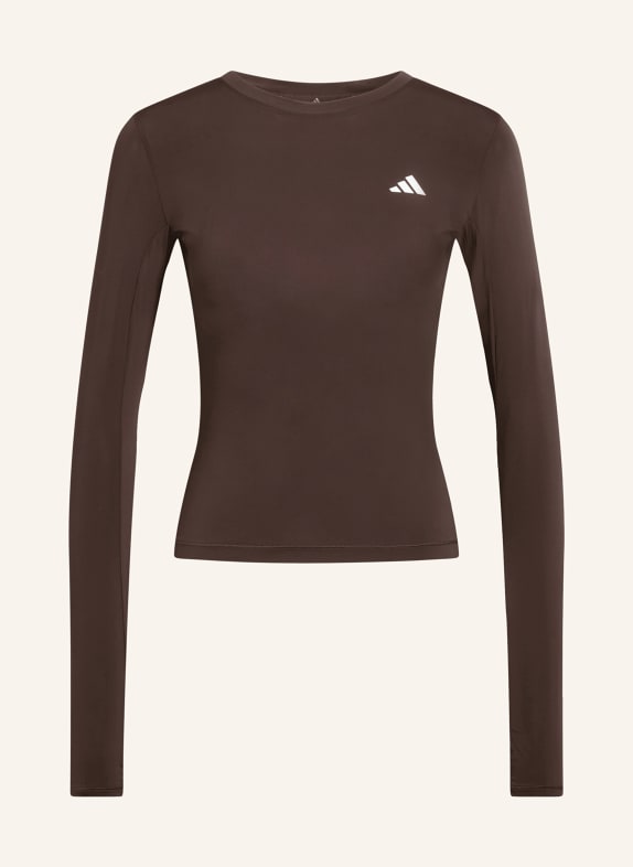 adidas Longsleeve POWER ESSENTIALS DUNKELBRAUN