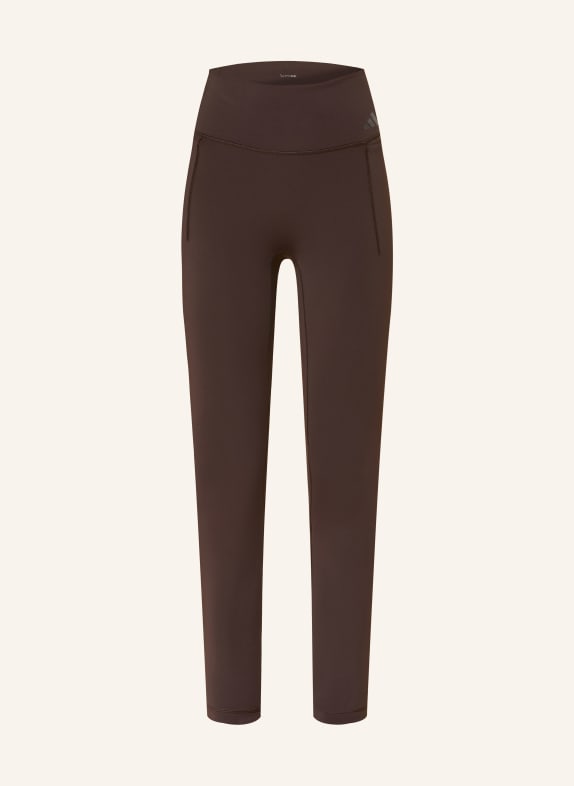 adidas OPTIME tights DARK BROWN
