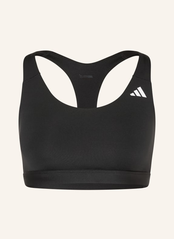 adidas Sport-BH OPTIME ESSENTIAL SCHWARZ / WEISS