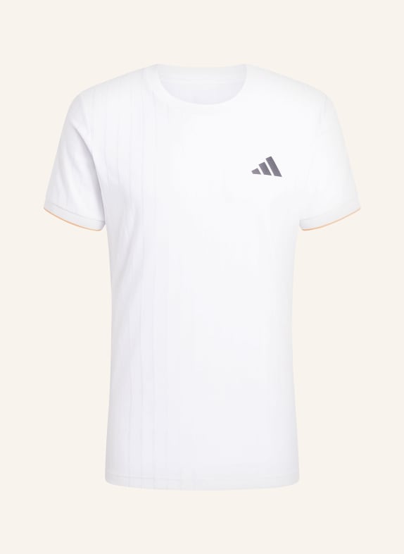 adidas T-Shirt CLIMACOOL FREELIFT PRO WEISS / ORANGE / SCHWARZ