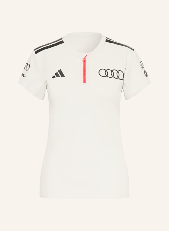 adidas Funkční polokošile AUDI FORMULA ONE TEAM ENGINEERS &amp; MARKETING ČERNOŠEDÁ