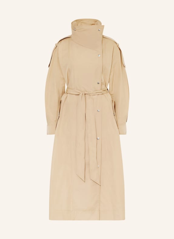 BOSS Oversized trencz CLARINA BEŻOWY