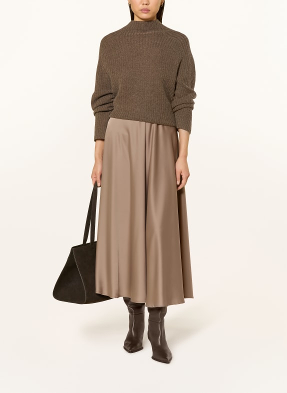 Y.A.S. satin skirt CAMEL