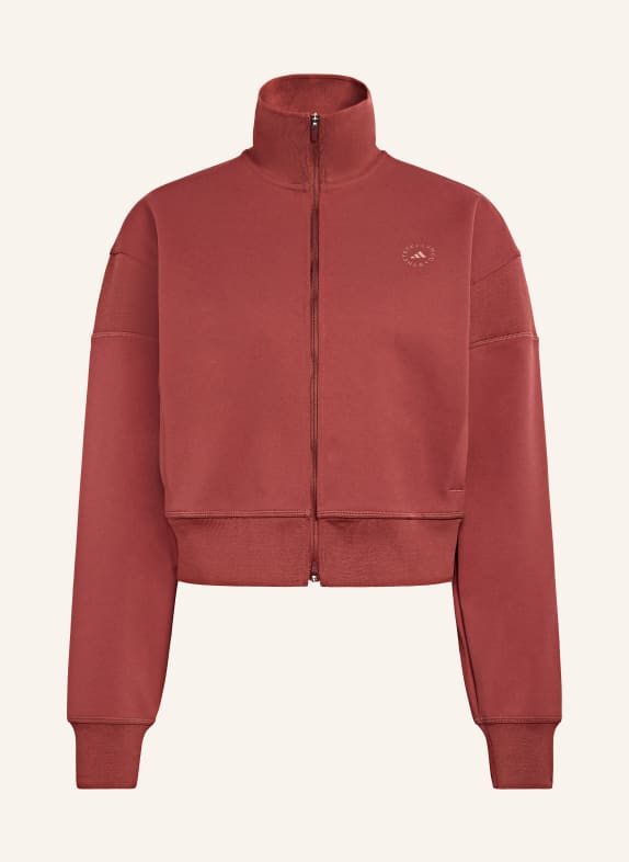 adidas by Stella McCartney Kurtka treningowa ASMC KNITTED CIEMNOCZERWONY