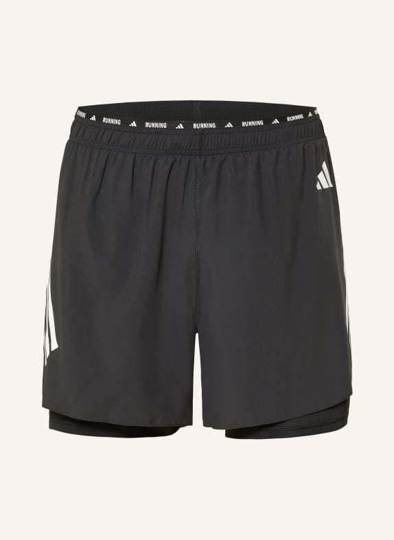 adidas ADI365 2-in-1 running shorts BLACK / WHITE