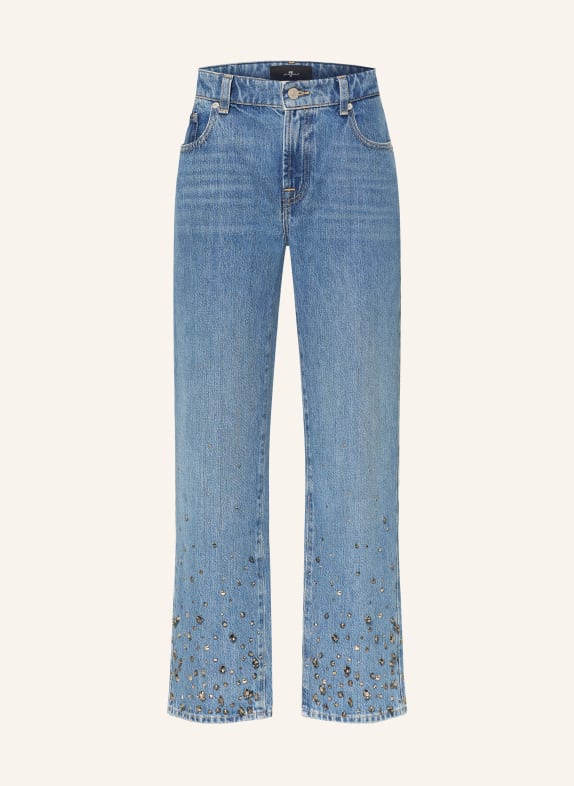 7 for all mankind Straight Jeans CALIE mit Schmucksteinen 1ZB Dance