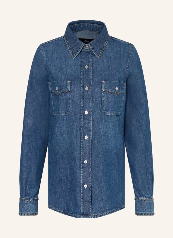 7 for all mankind Jeansbluse WESTERN mit Nieten 21C Street Wise