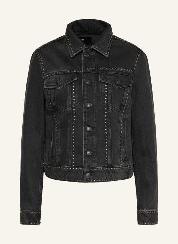 7 for all mankind Jeansjacke ADI TRUCKER mit Nieten 1ZN Nightscape With Studs