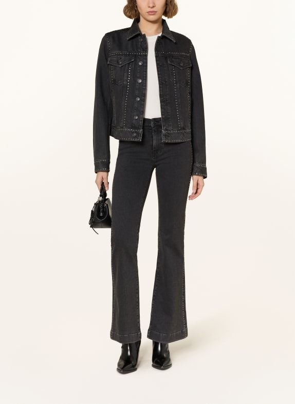 7 for all mankind Jeansjacke ADI TRUCKER mit Nieten 1ZN Nightscape With Studs