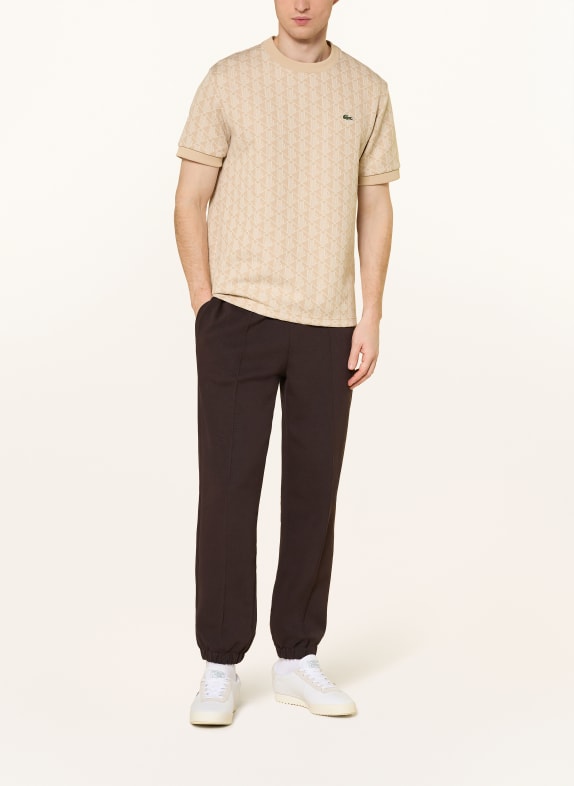 LACOSTE T-Shirt BEIGE / CREME