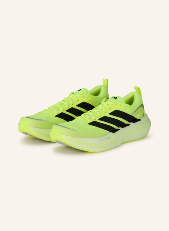 adidas SUPERNOVA GLIDE running shoes NEON YELLOW / SILVER / BLACK