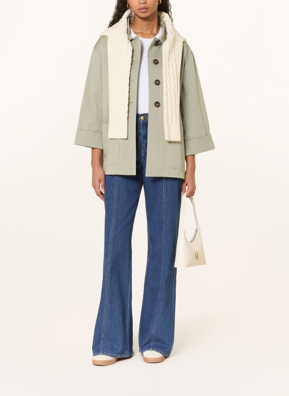 ICONS CINZIA ROCCA Overjacket with 3/4 sleeves KHAKI