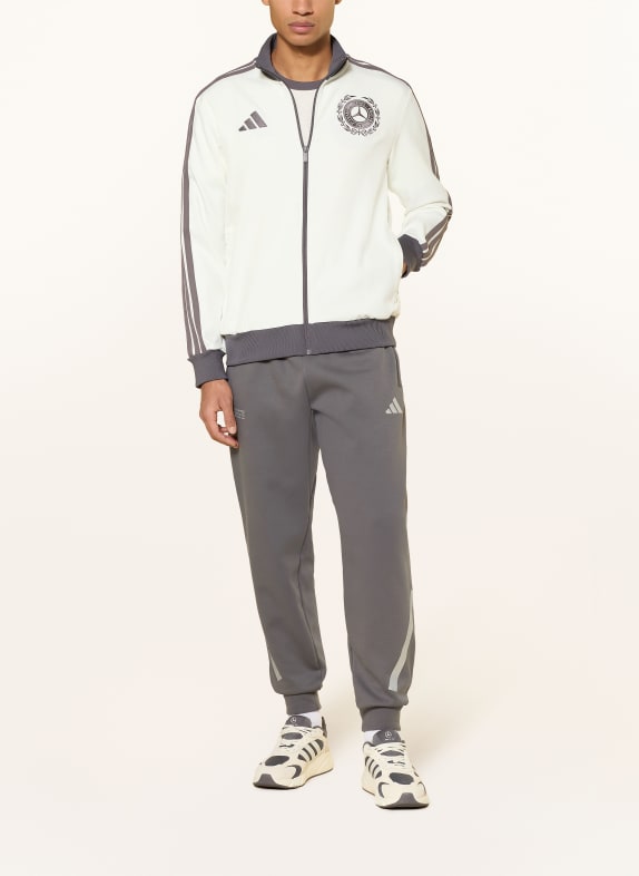 adidas Trainingsjacke MERCEDES - AMG PETRONAS FORMULA ONE TEAM SILVER ARROWS CREME / DUNKELGRAU