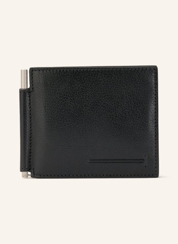 TOM FORD Geldbörse SCHWARZ / SILBER