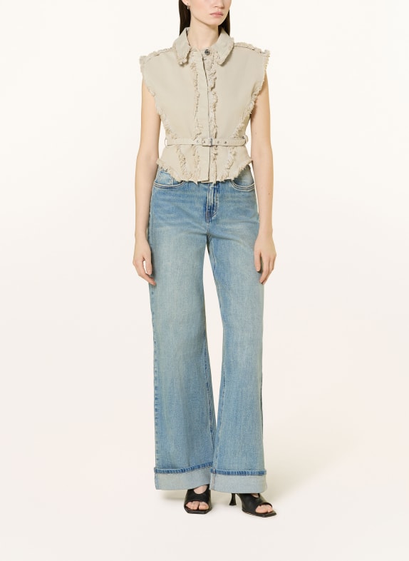 GESTUZ Wide Leg Jeans GZSARA 104590 Washed blue