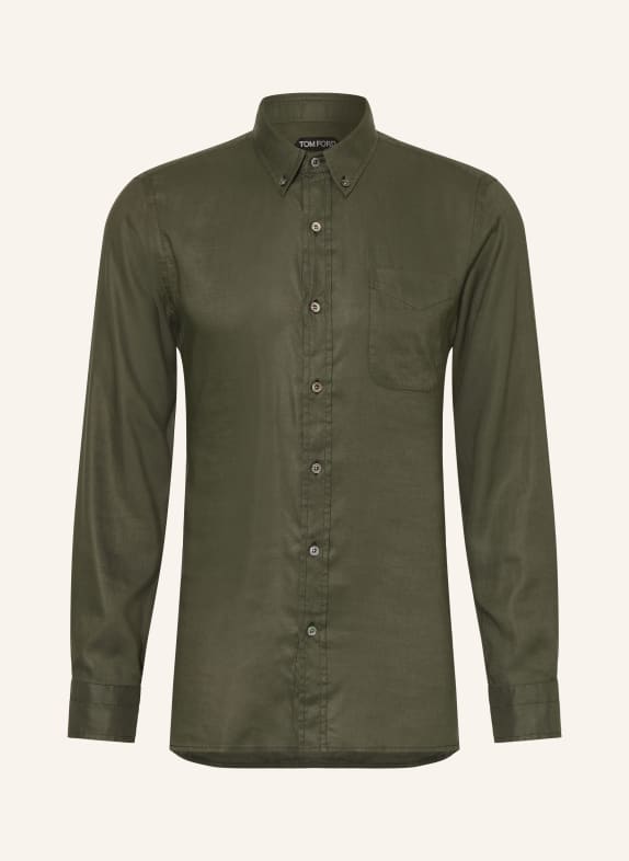 TOM FORD Hemd Slim Fit KHAKI