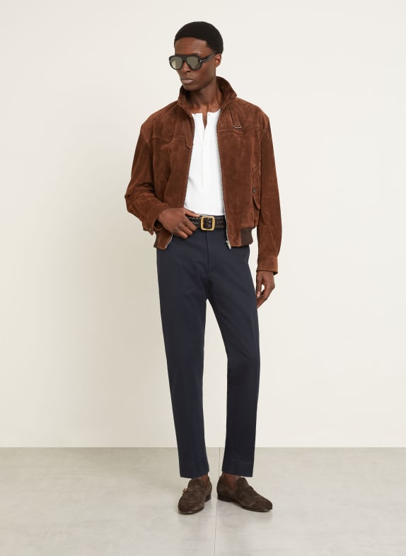 TOM FORD Chino extra slim fit DONKERBLAUW