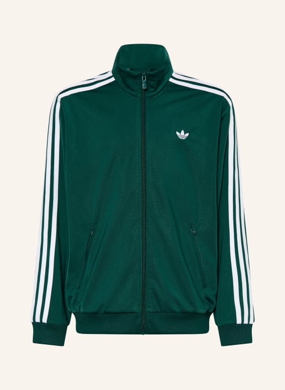 adidas Originals kurtka treningowa CIEMNOZIELONY / BIAŁY