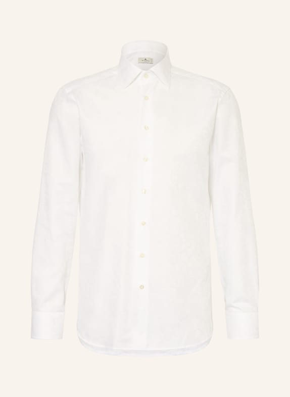 ETRO Jacquard-Hemd Slim Fit WEISS