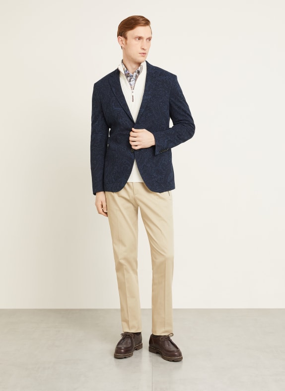 ETRO Jersey jasje Extra Slim Fit DONKERBLAUW