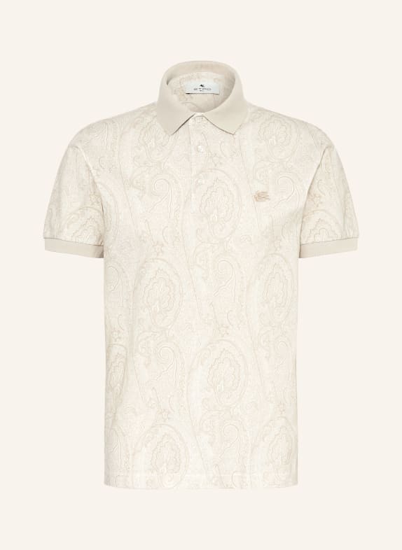 ETRO Piqué-Poloshirt CREME / BEIGE