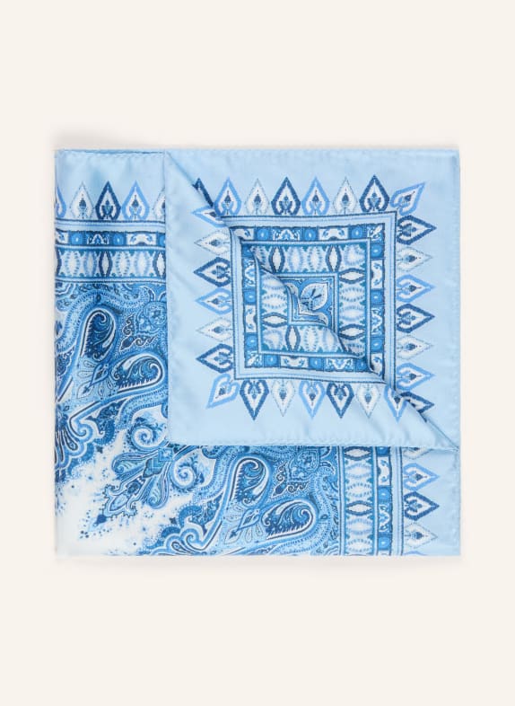 ETRO silk scarf LIGHT BLUE / BLUE / WHITE