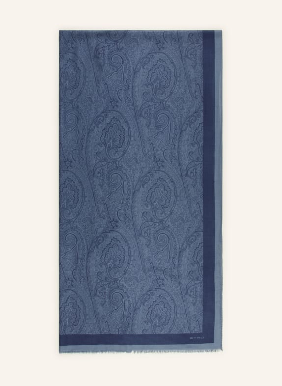 ETRO Schal BLAU / DUNKELBLAU