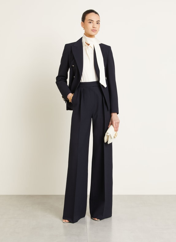 Max Mara Hemdbluse COLMO aus Seide mit abnehmbarer Schluppe ECRU