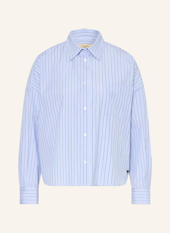 WEEKEND Max Mara Hemdbluse AUREO HELLBLAU / DUNKELBLAU / WEISS